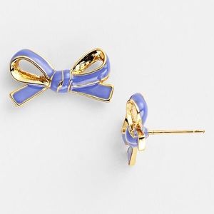 Kate Spade light purple bow earrings